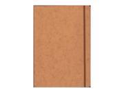 Clairefontaine Cloth bound Notebooks 8 1 4 in. x 11 3 4 in. ruled tan cover elastic closure 96 sheets [Pack of 2]