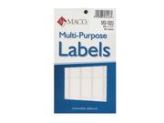 Maco Multi Purpose Handwrite Labels rectangular 5 8 in. x 1 1 4 in. 1000