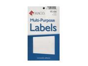 Maco Multi Purpose Handwrite Labels square 3 in. x 3 in. 80 [Pack of 6]