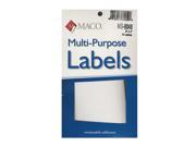 Maco Multi Purpose Handwrite Labels rectangular 3 in. x 5 in. 40 [Pack of 6]