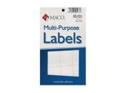 Maco Multi Purpose Handwrite Labels rectangular 1 in. x 1 1 2 in. 500 [Pack of 6]
