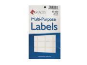 Maco Multi Purpose Handwrite Labels rectangular 5 8 in. x 7 8 in. 1000 [Pack of 6]