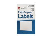 Maco Multi Purpose Handwrite Labels rectangular 4 in. x 3 in. 80