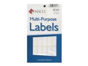 Maco Multi Purpose Handwrite Labels rectangular 1 2 in. x 1 3 4 in. 1000