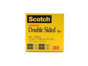 3M Permanent Double Sided Tape 1 2 in. x 36 yd. roll with 3 in. core 665 [Pack of 2]