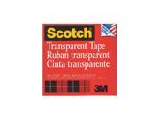 Scotch Transparent Tape 3 4 in. x 72 yd. refill roll with 3 in. core 600