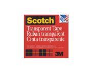 Scotch Transparent Tape 1 2 in. x 72 yd. refill roll with 3 in. core 600