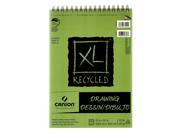 Canson XL Recycled Drawing Pads 9 in. x 12 in. pad of 60 sheets wire bound top [Pack of 3]