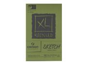 Canson XL Recycled Sketch Pads 3 1 2 in. x 5 1 2 in. pad of 100 sheets fold over [Pack of 7]