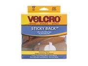 Velcro Sticky Back Hook Loop Fastener white 3 4 in. x 5 yd. roll