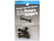 Moore Nail less Saw Tooth Adjustable Picture Hangers 1 in. pack of 4
