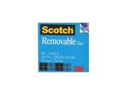 3M Scotch Magic Tape Removable 811 3 4 in. x 36 yd. roll [Pack of 6]