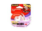 3M Double Sided Scrapbooking Tape 1 2 in. x 8.33 yd. roll [Pack of 3]