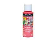 DecoArt Crafters Acrylic 2 oz Christmas red