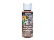 DecoArt Crafters Acrylic 2 oz cinnamon brown [Pack of 12]
