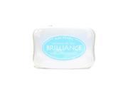 Tsukineko Brilliance Archival Pigment Ink pearlescent sky blue 3.75 in. x 2.625 in. pad
