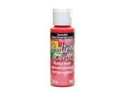 DecoArt Crafters Acrylic 2 oz Tuscan red [Pack of 12]