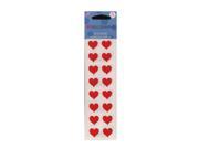 Mrs. Grossman s Regular Sticker Packs standard small red hearts 3 sheets