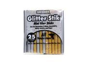 Surebonder Glitter Stik Mini Glue Sticks metallic gold and silver 4 in. x .27 in. pack of 25