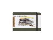 Hand Book Journal Co. Travelogue Drawing Journals 3 1 2 in. x 5 1 2 in. landscape cadmium green [Pack of 2]