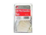 Maco Merchandise Tags 1 3 32 in. x 1 3 4 in. pack of 100