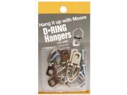 Moore D Ring Hangers small 1 hole pack of 6