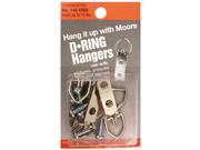 Moore D Ring Hangers small 2 hole pack of 4