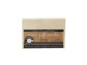 Canvas Corp Packaged Cards and Envelopes mini gift cards ivory 3 in. x 2 in. pack of 10