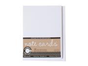Canvas Corp Packaged Cards and Envelopes note cards with envelope white 4 in. x 5 1 2 in. pack of 8 [Pack of 4]