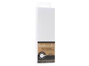 Canvas Corp Bookmarks white 6 in. x 2 in. pack of 50