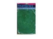 Darice Feathers green 14 g bag