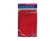 Darice Feathers red 14 g bag