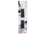 Pentel Pocket Brush Pen Refills Pack of 6 black