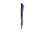 Pilot FriXion Ball Erasable Gel Pens purple each 0.7 mm [Pack of 12]