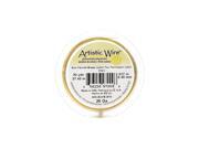Artistic Wire Spools 30 yd. non tarnish brass 26 gauge [Pack of 4]