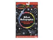 Melissa Doug Board Sets silver holographic 6 1 4 in. x 10 in. pack of 4