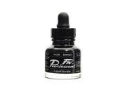 Daler Rowney Pearlescent Liquid Acrylic Colors black [Pack of 2]