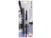 Pentel Pocket Brush Pen Brush Pen with 2 Refills black