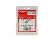 Rapidoplot Fiber Tip Plotter Pens 0.3 mm black fine pack of 5