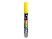 Marvy Uchida Decocolor Acrylic Paint Markers yellow chisel tip [Pack of 6]