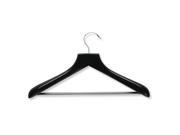 Honey Can Do HNGZ01524 Curved Wood Suit Hanger Ebony 2 pk