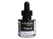 Dr. Ph. Martin s Iridescent Calligraphy Colors 1 oz. black sparkle [Pack of 2]