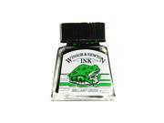 Winsor Newton Drawing Inks brilliant green 14 ml 46 [Pack of 4]