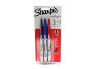 Sharpie Retractable Markers blue red black ultra fine tip assortment [Pack of 3]