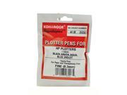 Rapidoplot Fiber Tip Plotter Pens 0.3 mm assortment fine pack of 5