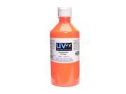 Jack Richeson UVFX Black Light Poster Paint fluorescent orange 250 ml bottle