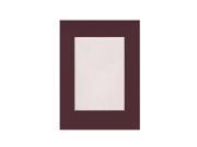 Logan Graphic Products Inc. Palettes Pre Cut Mats rectangle maroon 5 in. x 7 in.