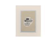Logan Graphic Products Inc. Palettes Pre Cut Mats double rectangle seashell white silver 8 in. x 10 in.