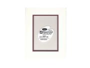 Logan Graphic Products Inc. Palettes Pre Cut Mats double rectangle antique white maroon 8 in. x 10 in.