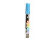 Marvy Uchida Decocolor Acrylic Paint Markers metallic blue chisel tip [Pack of 6]